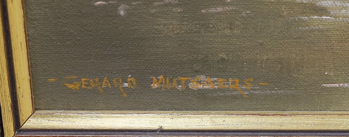 Gerald Mutsaers (Australian, b.1947), oil on board, 'Morning Light, Yarra River, Warburton', signed, titled verso, 44 x 59cm